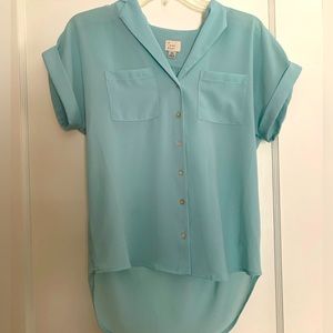 A new day Blue Blouse Size XS